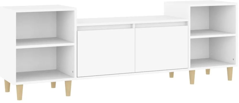 vidaXL Έπιπλο Τηλεόρασης Λευκό 160 x 35 x 55 εκ. Επεξεργασμένο Ξύλο