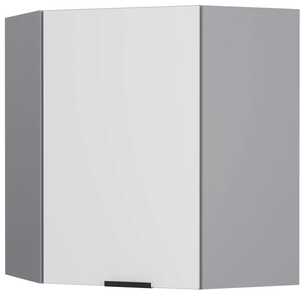 Craft Πάνω Ντουλάπι Γωνιακό Λευκό 60-60x30x72cm WC6072C02