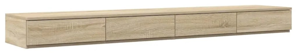 vidaXL Συρτάρια κρεβατιού με συρτάρι Sonoma Δρυς 200 x 36.5 x 16.5 εκ