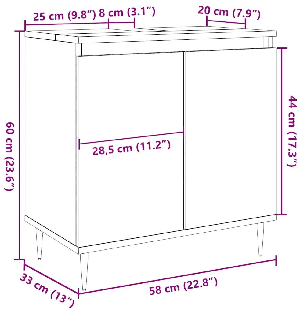 ΝΤΟΥΛΑΠΙ ΜΠΑΝΙΟΥ ΓΚΡΙ ΣΚΥΡΟΔΕΜ. 58 X 33 X 60 ΕΚ. ΕΠΕΞΕΡΓ. ΞΥΛΟ 857213