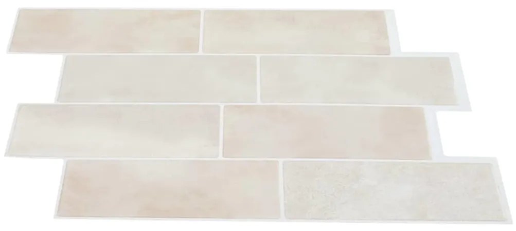 vidaXL Πλακάκι Subway 20 pcs Μπεζ Μάρμαρο 29 x 21 εκ