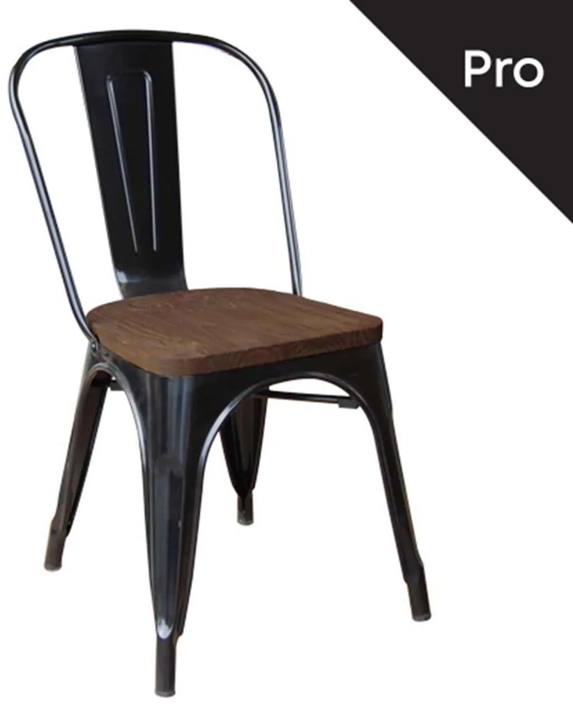 Καρέκλα RELIX Wood  Μαύρη High 45x51x85cm
