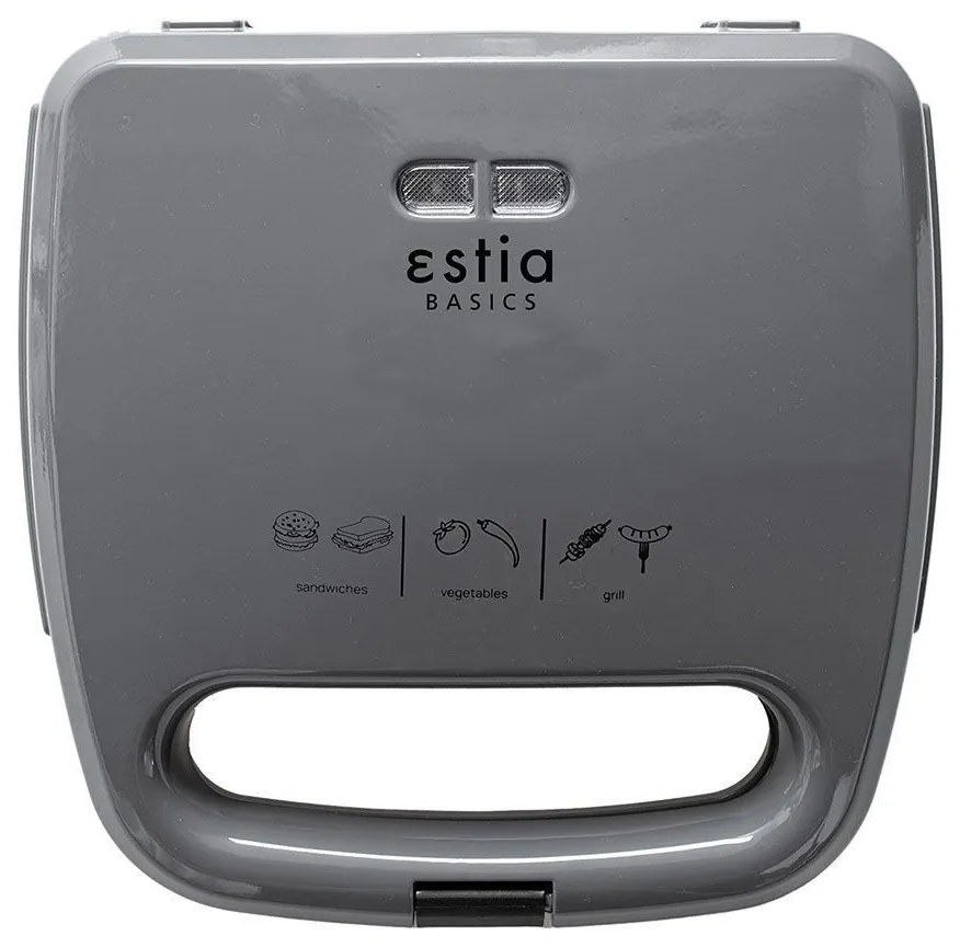 ESTIA ΤΟΣΤΙΕΡΑ AROMA GREY 2 ΘΕΣΕΩΝ 750w ΓΚΡΙ