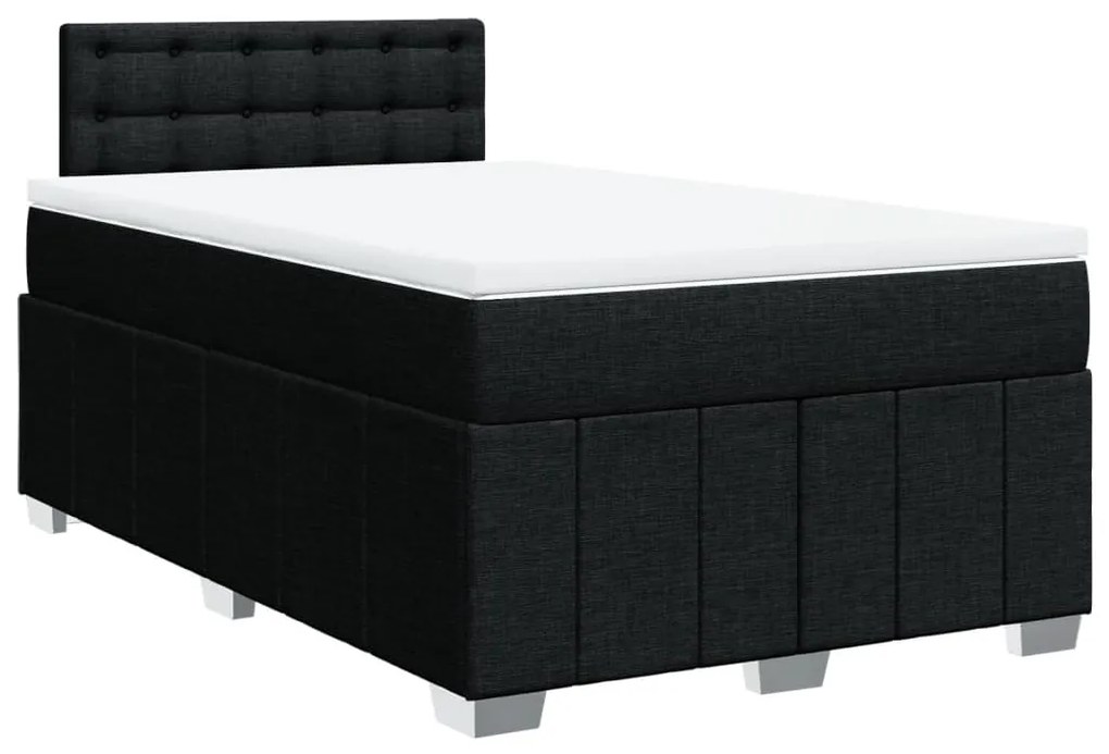 ΚΡΕΒΑΤΙ BOXSPRING ΜΕ ΣΤΡΩΜΑ ΜΑΥΡΟ 120X200 ΕΚ. ΥΦΑΣΜΑΤΙΝΟ 3287051