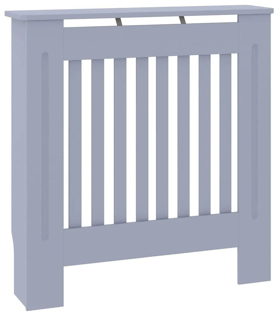 vidaXL Καπάκι Καλοριφέρ Γκρι 78 x 19 x 81,5 εκ. Επεξεργασμένο ξύλο