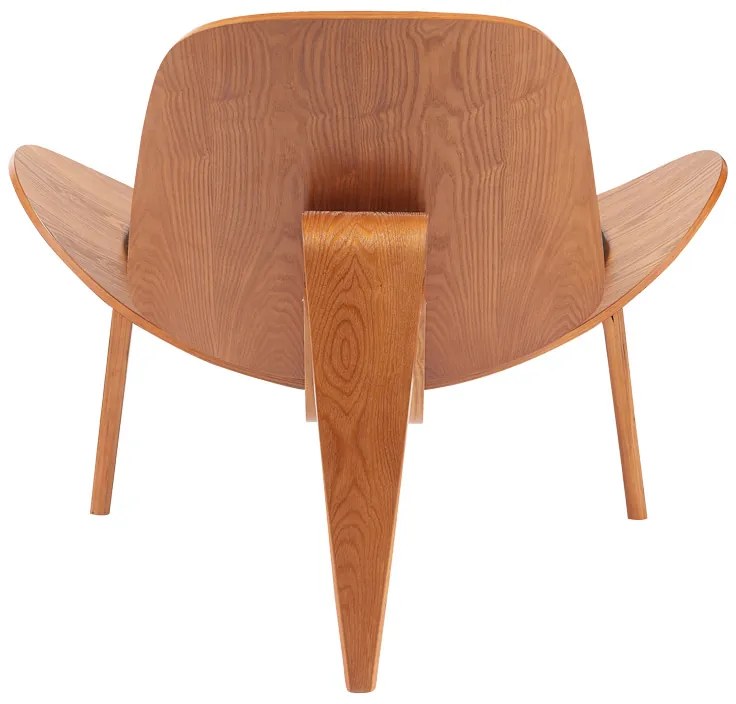 Πολυθρόνα Vilma pakoworld PU μαύρο- plywood καρυδί 90x76.5x74.5εκ