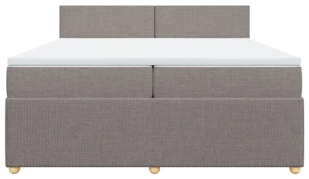 ΚΡΕΒΑΤΙ BOXSPRING ΜΕ ΣΤΡΩΜΑ TAUPE 200X200 ΕΚ. ΥΦΑΣΜΑΤΙΝΟ 3289860