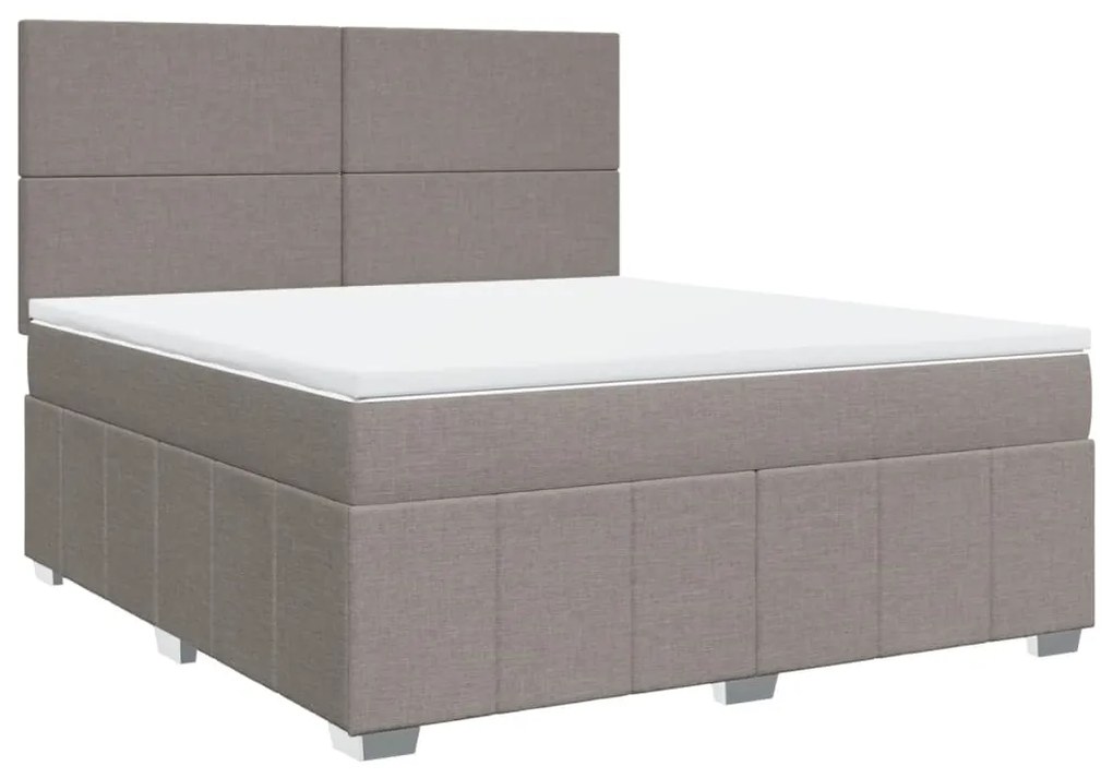 ΚΡΕΒΑΤΙ BOXSPRING ΜΕ ΣΤΡΩΜΑ TAUPE 180X200 ΕΚ. ΥΦΑΣΜΑΤΙΝΟ 3291744