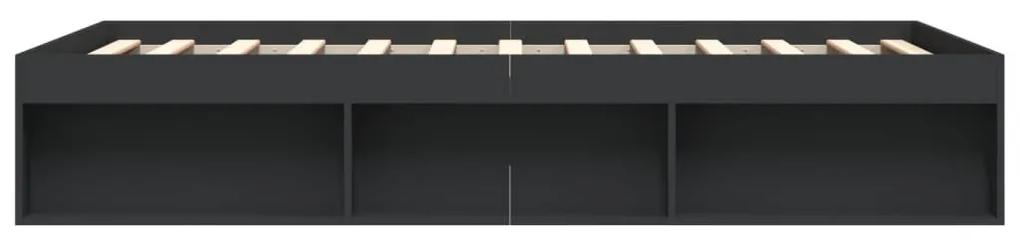 Πλαίσιο Κρεβατιού Μαύρο 150 x 200 εκ. King Size - Μαύρο