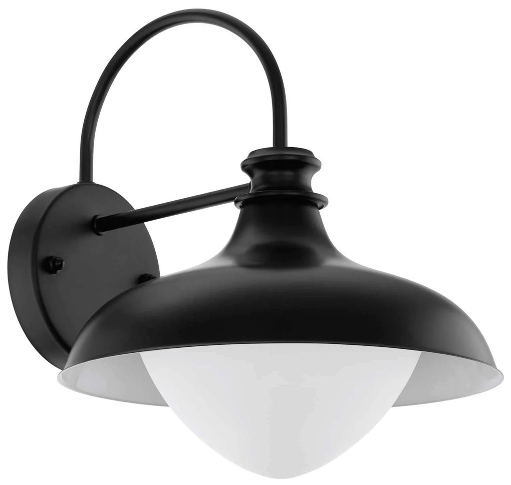 Φωτιστικό Τοίχου Sospiro E27 Μαύρο -Creme 97246