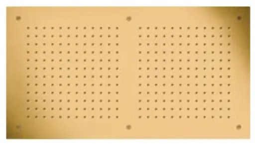 Almar Gold Brushed PVD Κεφαλή εντοιχισμού οροφής 1 ροής