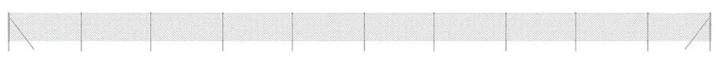 vidaXL Συρματόπλεγμα Περίφραξης Ασημί 1 x 25 μ. με Στύλους
