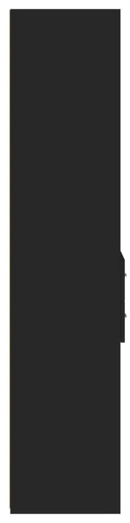 vidaXL Ντουλάπι Μαύρο 40x42,5x185 εκ. από Επεξεργασμένο Ξύλο