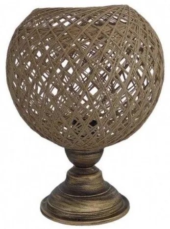 Επιτραπέζιο Φωτιστικό με σχοινί SILK-01/PR -m- TABLE LAMP NAT-BR 31-1217 Heronia-31-1217-Καφέ 31-1217