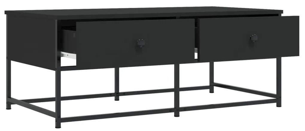 vidaXL Τραπεζάκι Σαλονιού Μαύρο 100x51x40 εκ. Επεξεργασμένο Ξύλο