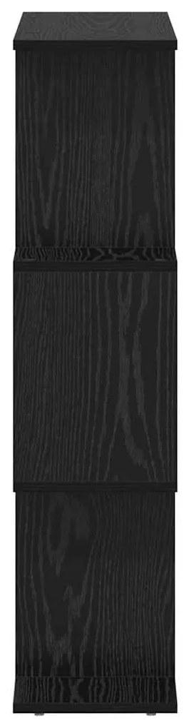 vidaXL Βιβλιοθήκη Μαύρη Οξυά 70 x 14 x 97 εκ. Επεξεργασμένο ξύλο