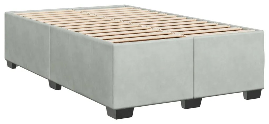 ΚΡΕΒΑΤΙ BOXSPRING ΜΕ ΣΤΡΩΜΑ ΑΝΟΙΧΤΟ ΓΚΡΙ 120X200 ΕΚ. ΒΕΛΟΥΔΙΝΟ 3288588