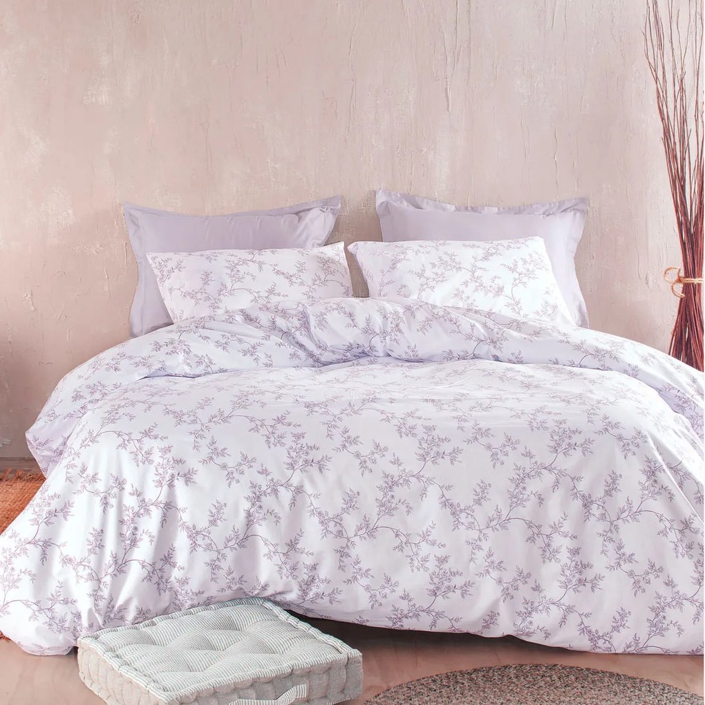 Παπλωματοθήκη Υπέρδιπλη (Σετ 225x250) Rythmos Symbol Odet Purple