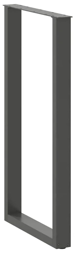 vidaXL Πόδια Τραπεζιού Μπαρ σε Σχήμα U, 2 τεμ. Ανθρακί 60x(110-111) εκ. Ατσάλι