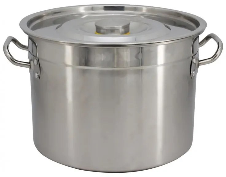 Καζάνι με καπάκι Rosberg R51211A40S, 42 εκ., 32 λίτρα, Ανοξείδωτο ατσάλι