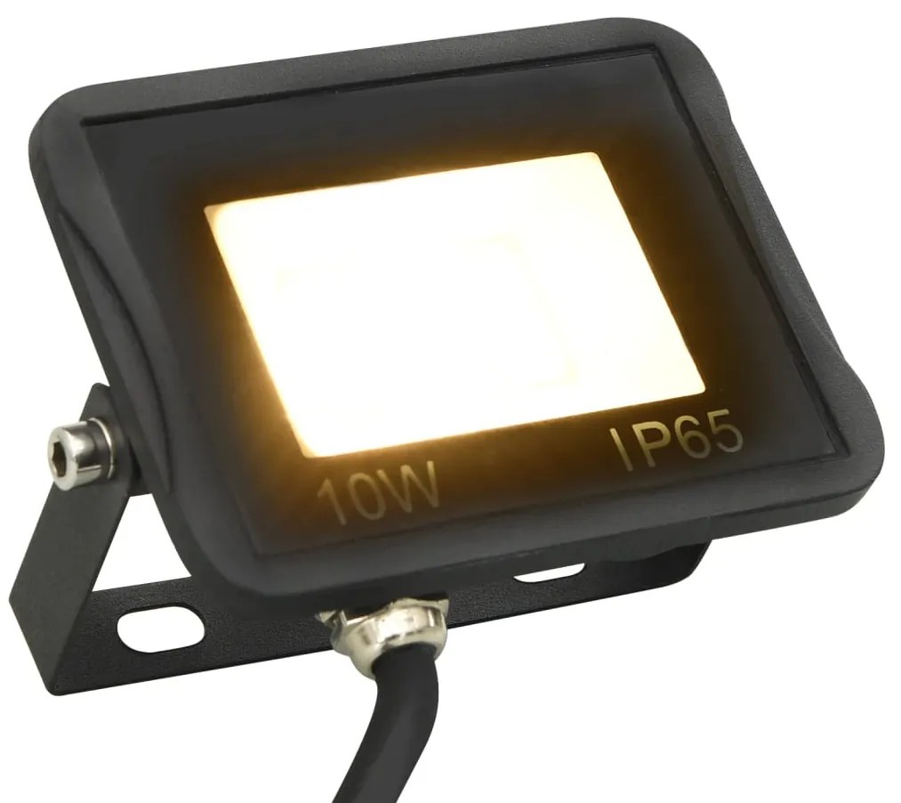 vidaXL Προβολέας LED Θερμό Λευκό 10 W