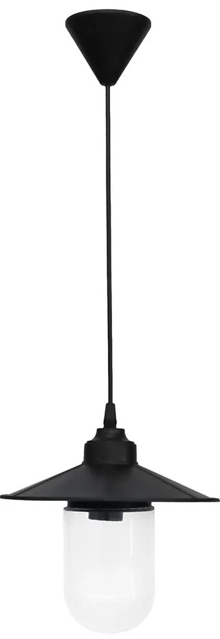 Φωτιστικό Οροφής Μονόφωτο Heronia Kalloni Black 11-0274