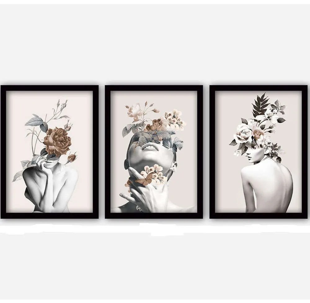 Πίνακας (Σετ 3Τμχ) 364LUL1266 35x45cm Multi Wallity Κάθετοι Plastic,Mdf