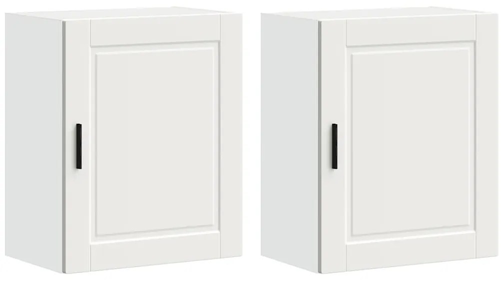 vidaXL ντουλάπια τοίχου κουζίνας 2 τεμάχια "Porto" Λευκό