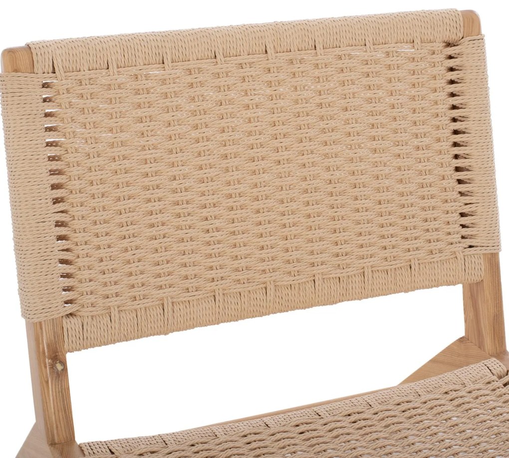 Πολυθρόνα ANIKA C8917.01 Ξύλινη με Πλέξη Σχοινί 67,5x75x73,5Yεκ. 67.5x75x73.5 εκ.