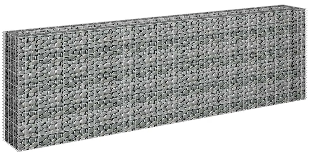 vidaXL Συρματοκιβώτιο-Γλάστρα Υπερυψωμένη 270x30x90 εκ. Γαλβ. Χάλυβας