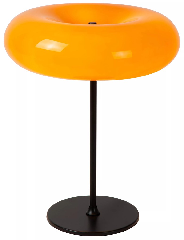 Φωτιστικό Επιτραπέζιο Lucide 10525-01-53 SENTINO Πορτοκαλί (Orange)|Μαύρο Ματ (Black Mat)