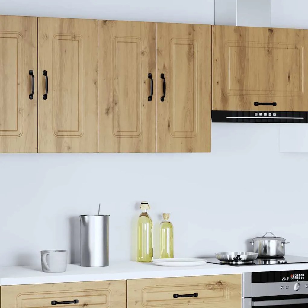 ντουλάπι τοίχου κουζίνας "Kalmar" Artisan Oak Engineered Wood - Καφέ