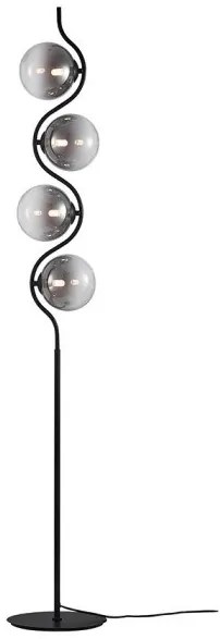 Επιδαπέδιο Φωτιστικό WAVE-4F-BL G9 Γυαλί Φιμέ 40W Sunlight-WAVE-4F-BL-Φιμέ/Smoke WAVE-4F-BL