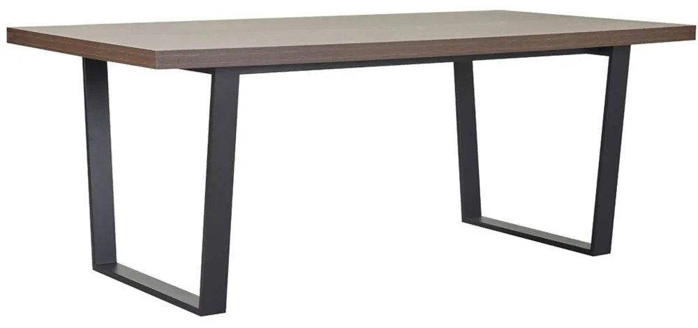 Τραπέζι Ville 02-0666 200x100x76 Black-Walnut