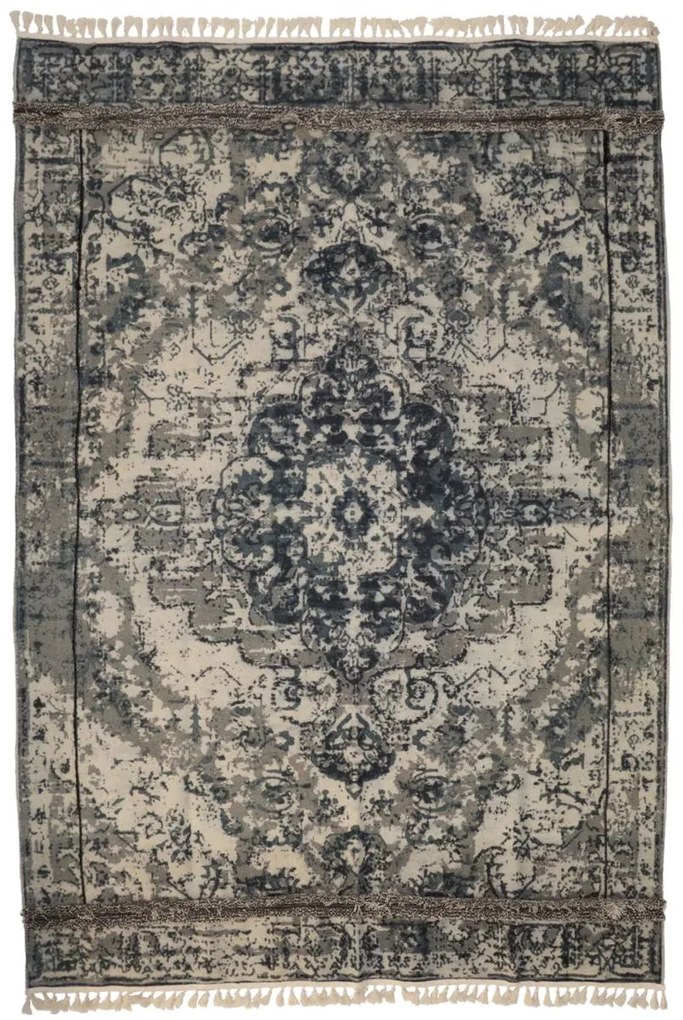 Χαλί Vintage Γκρι Βαμβακερό 120x180cm - 05154471