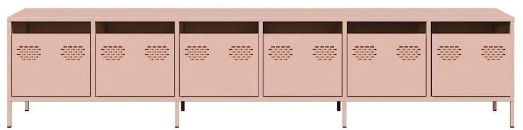 ντουλάπι τηλεόρασης  Ροζ 202x39x43,5 cm Ατσάλι ψυχρής έλασης 3307150