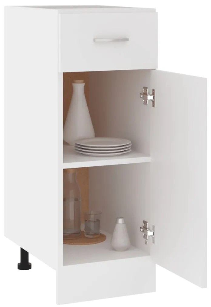 vidaXL Ντουλάπι με Συρτάρια "Lyon" Λευκό 30x46x81,5 εκ. από Τεχνητό Ξύλο