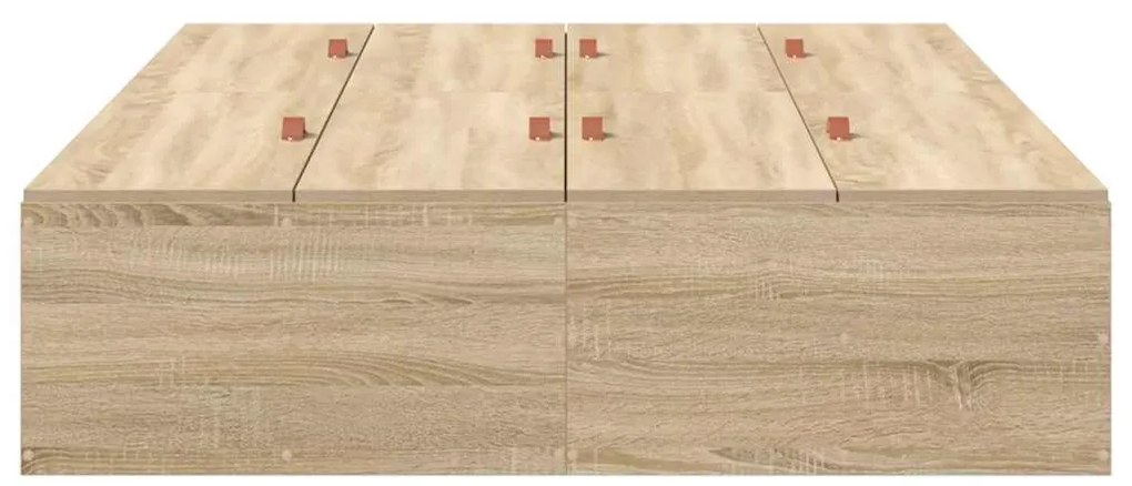 vidaXL Σκελετός Κρεβατιού Sonoma Δρυς 190 x 120 x 31.5 εκ.