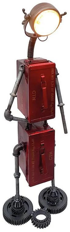 Επιδαπέδιο μεταλλικό φωτιστικό "Robot" (74940) με λαμπτήρα Ε27 και διαστάσεις 40x34x119cm