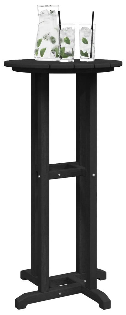 vidaXL Μαύρο Τραπέζι Μπαρ 55x55x107 εκ.