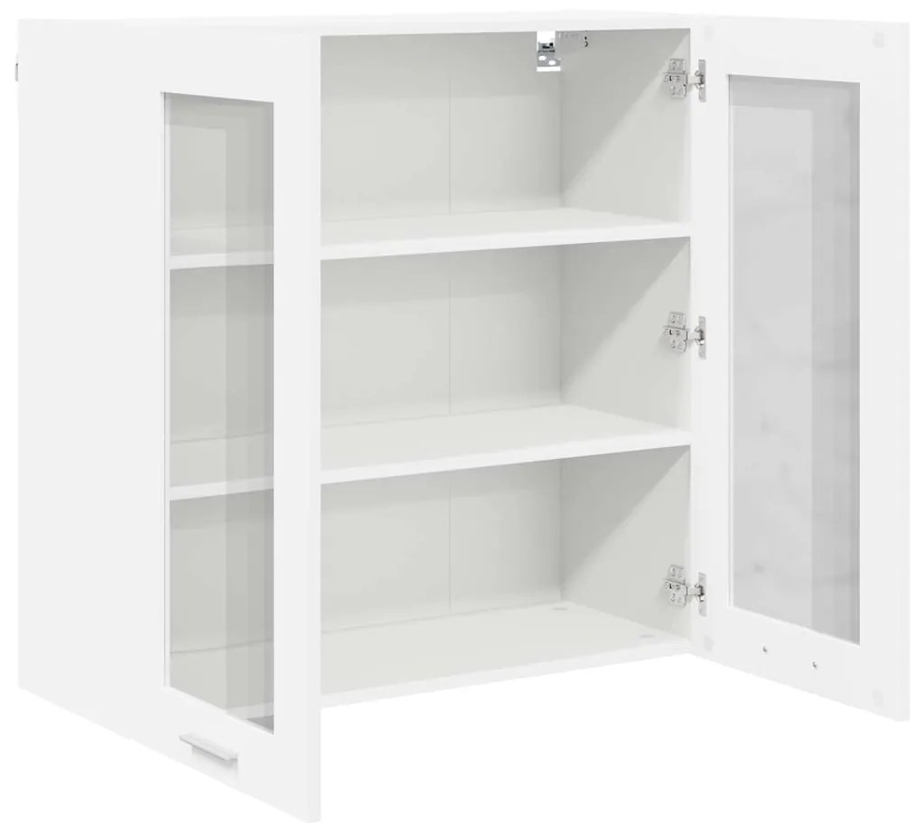 vidaXL Κρεμαστό ντουλάπι Λευκό 80 x 31 x 80 εκ. Επεξεργασμένο ξύλο