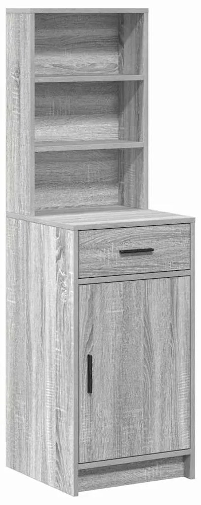 vidaXL Highboard Γκρίζο Σονομα 40 x 40,5 x 135 εκ. Επεξεργασμένο ξύλο