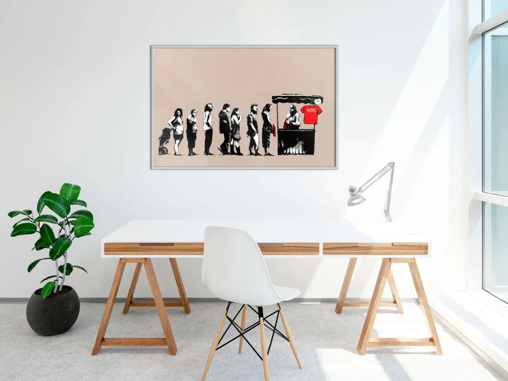 Αφίσα - Banksy: Festival - 30x20 - Χρυσό - Χωρίς πασπαρτού