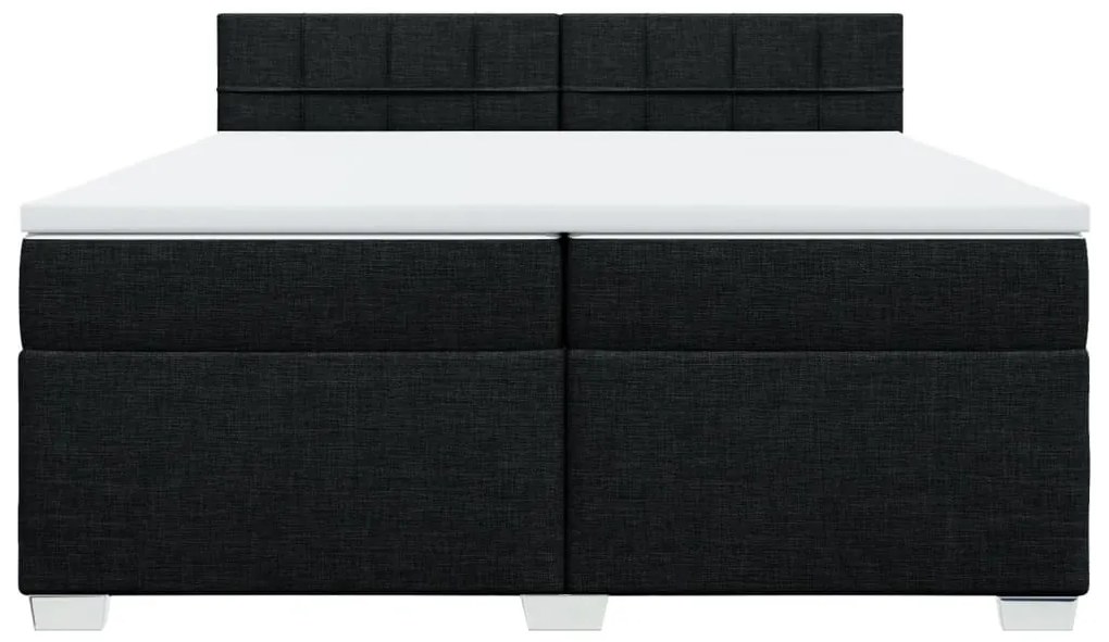 ΚΡΕΒΑΤΙ BOXSPRING ΜΕ ΣΤΡΩΜΑ ΜΑΥΡΟ 200X200 ΕΚ. ΥΦΑΣΜΑΤΙΝΟ 3285997