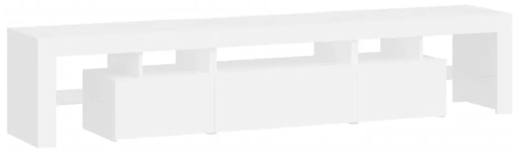 vidaXL Έπιπλο Τηλεόρασης με LED Λευκό 200 x 36,5 x 40 εκ.