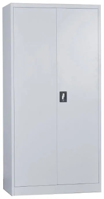 WOODWELL Ε6001,1ΝΤΟΥΛΑΠΑ Δίφυλλη - Εσωτερικό Ντουλάπι, 3 Ράφια, Θέσεις για Κρεμάστρες, Μέταλλο Βαφή Γκρι 90x45x185cm Ε6001,1