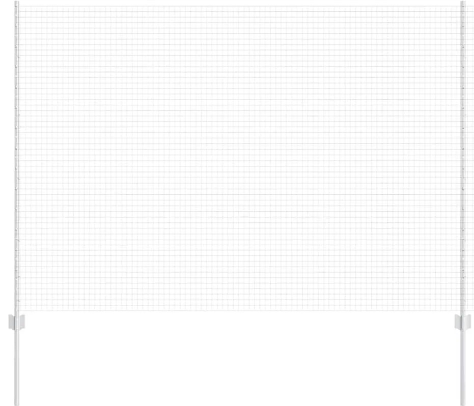 vidaXL Τεντώτο με στήριγμα Ασημί 1,5 x 10 m Ατσάλι