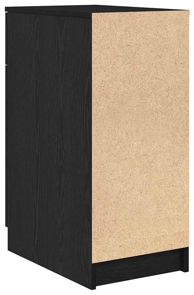vidaXL Ντουλάπι γραφείου Μαύρη δρυς 33 x 50 x 75 εκ.