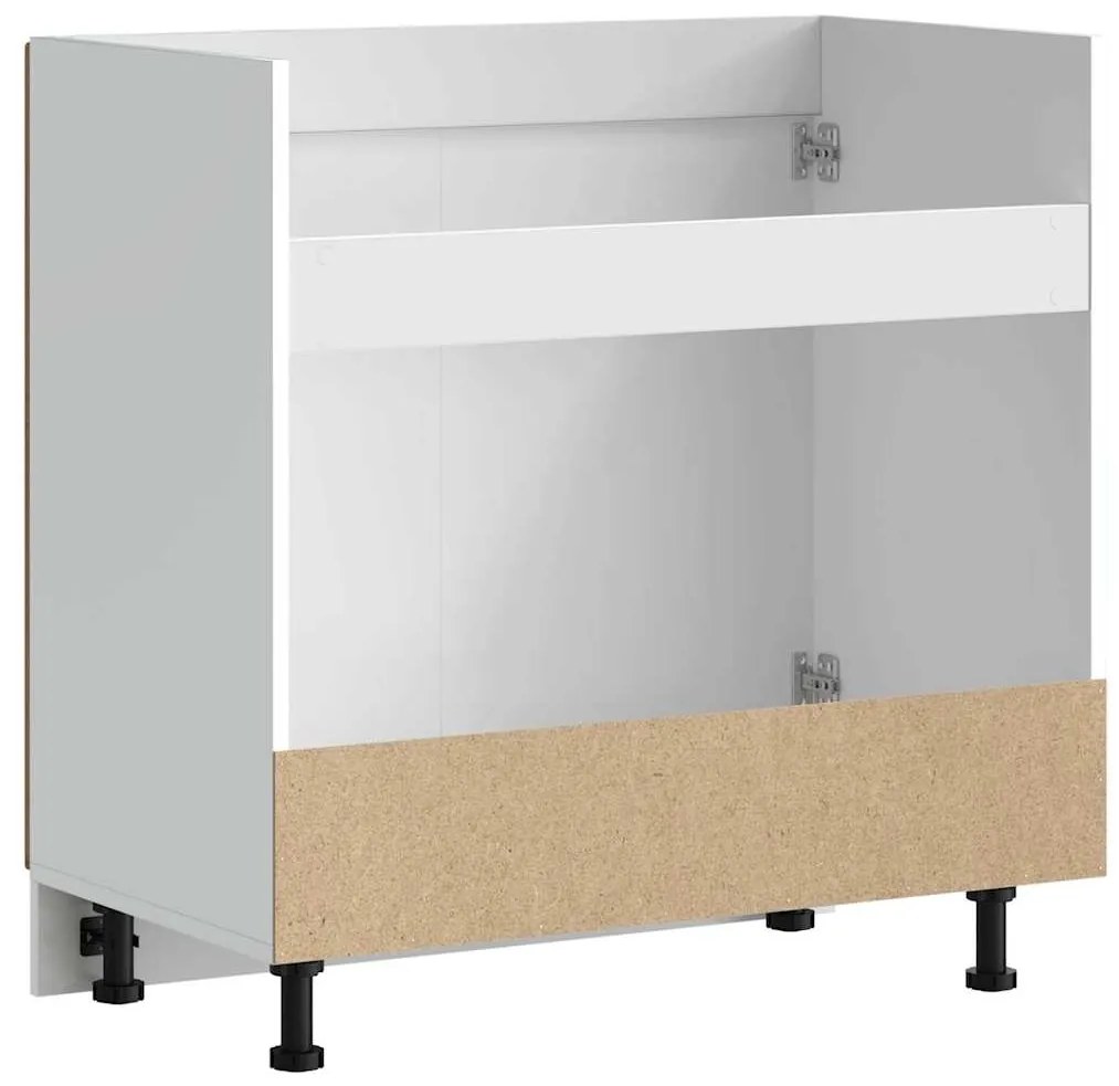 vidaXL νιπτήρας ντουλάπι βάσης "Lucca" Παλιό ξύλο μηχανουργικό ξύλο