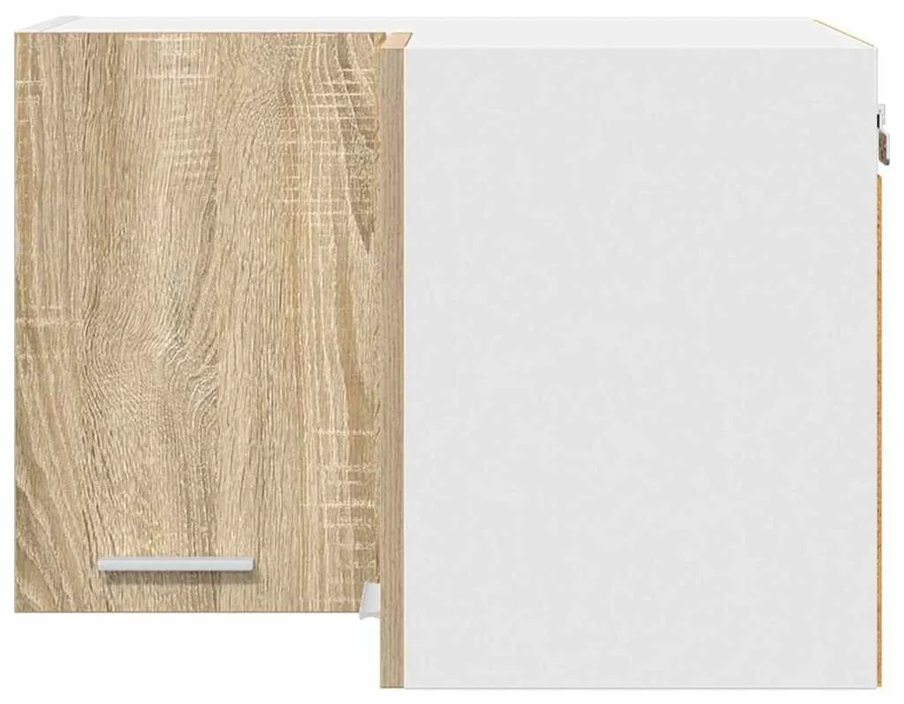 vidaXL Κρεμαστό ντουλάπι Σομόνα Δρυς και Λευκό 57 x 57 x 40 εκ.